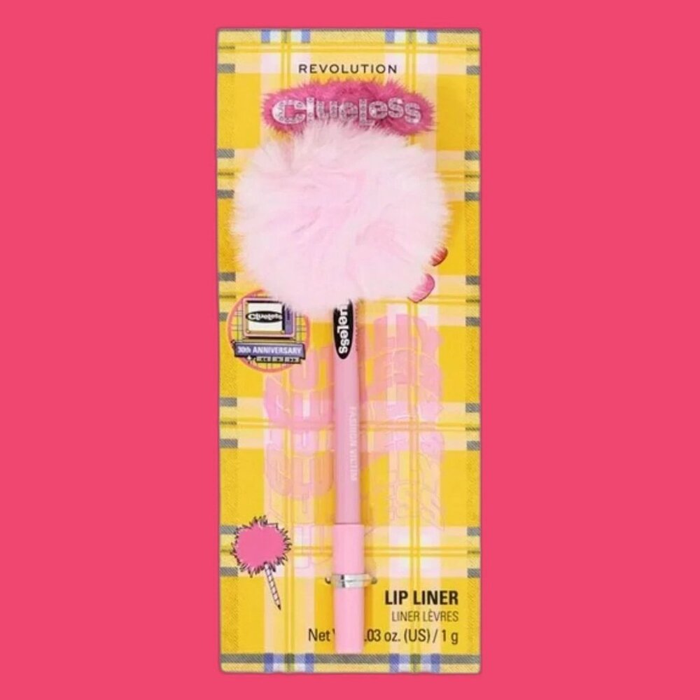 NWT Clueless Revolution Nude Lip Liner Pencil Pink Pom Pom Limited Edition